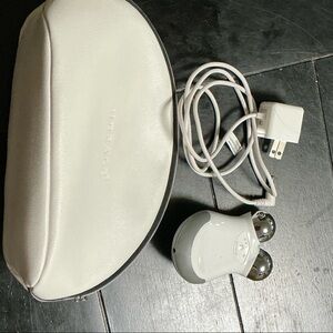 NuFace Toning Device with White and Silver Accents